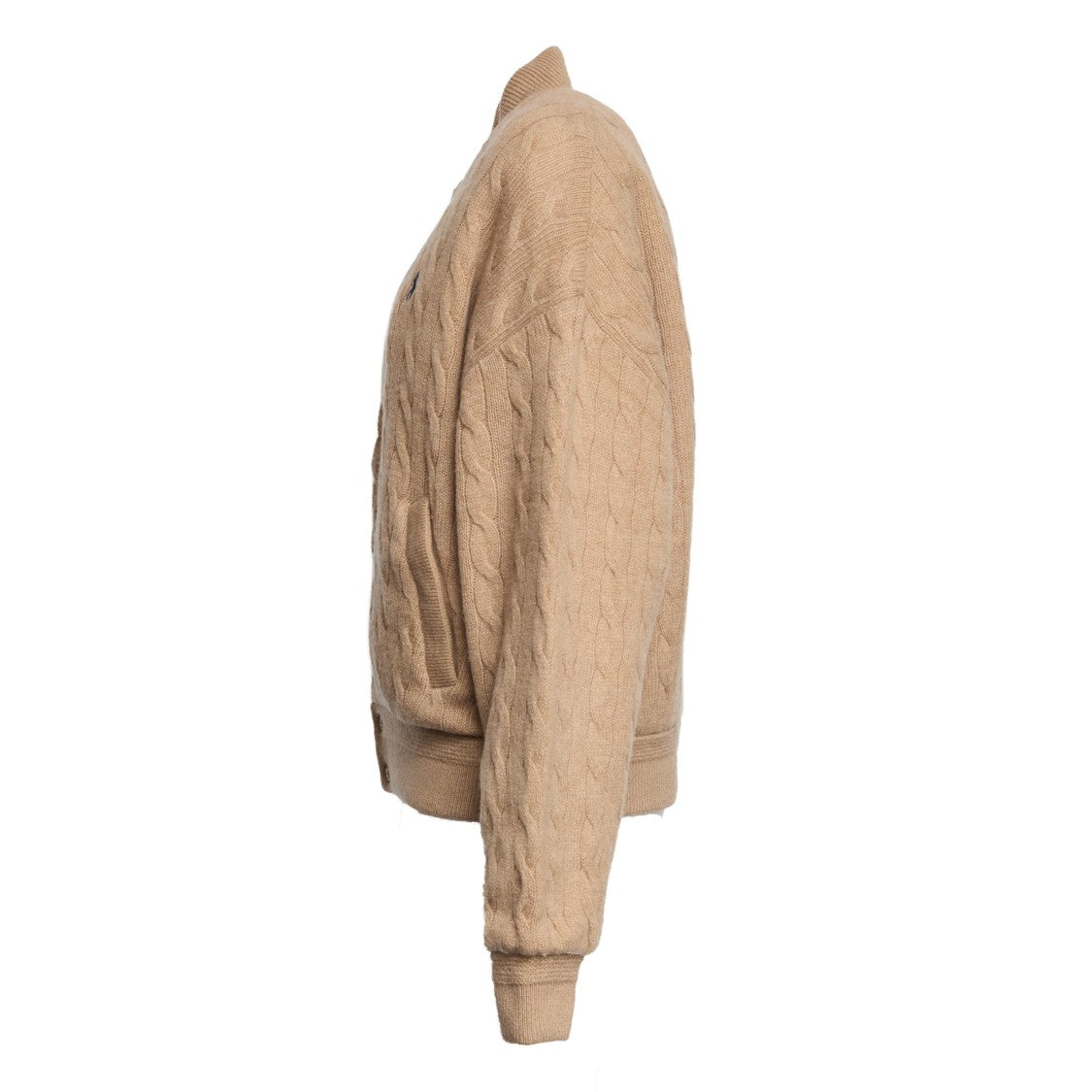Polo Ralph Lauren Cable-Knit Wool And Cashmere Bomber Jacket