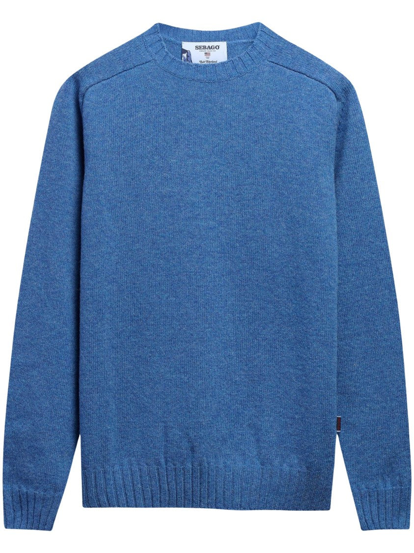Sebago Relaxed Fit Crew Neck Sweater With Ribbed Details