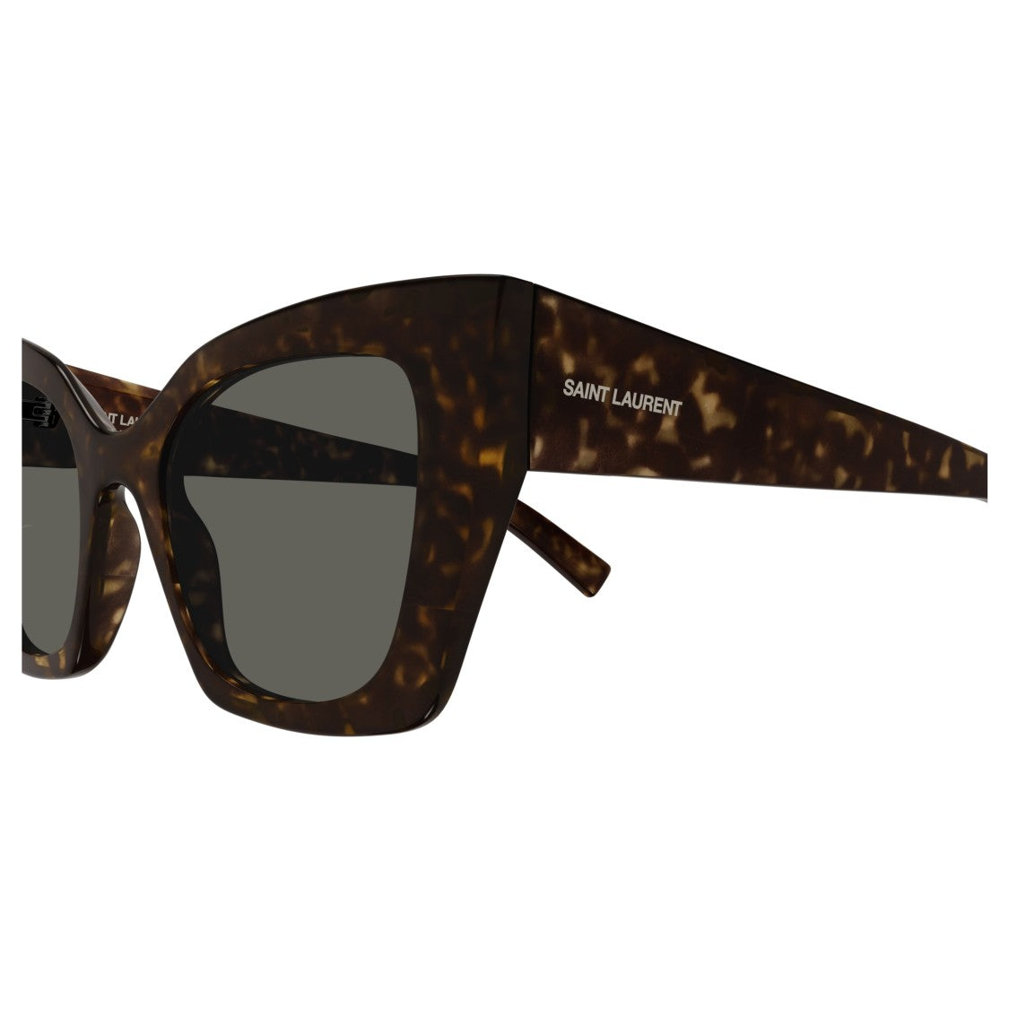 Saint Laurent Sl 552 Oversized Tortoiseshell Square Frame Sunglasses