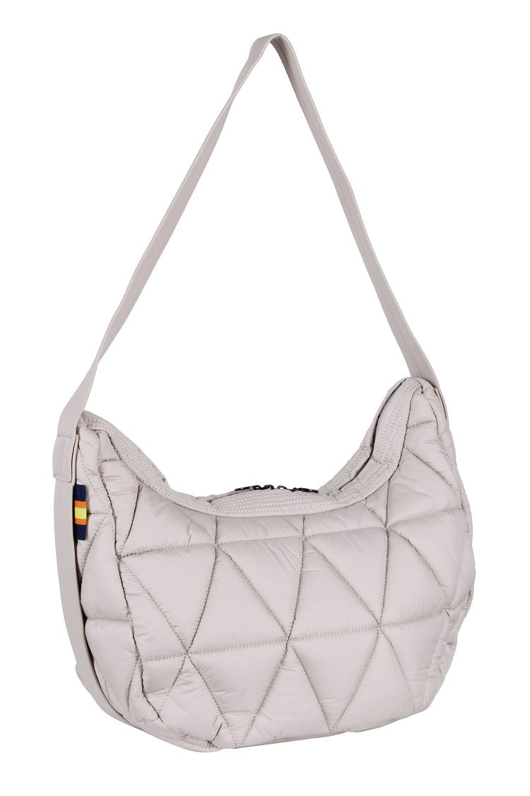 K-Way Diamond-Stitched Crescent Shoulder Bag By K-Way