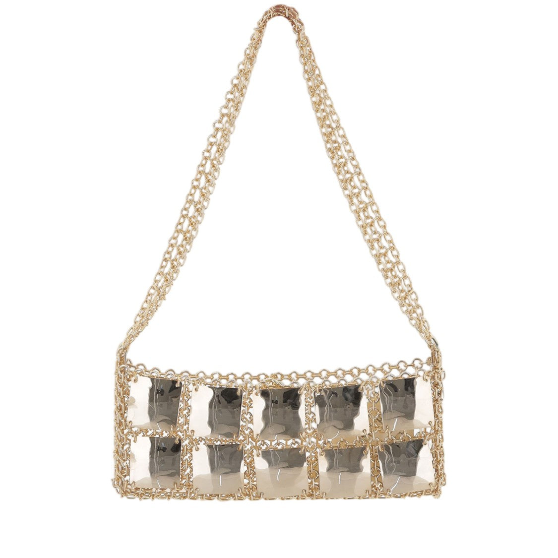 Silvia Gnecchi Bag With Rigid Metal Mesh Design
