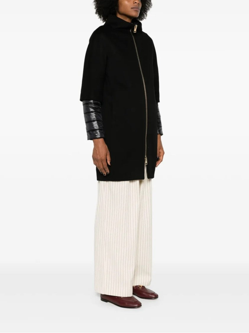 Herno Wool Outerwear Coat With Minimalist Design