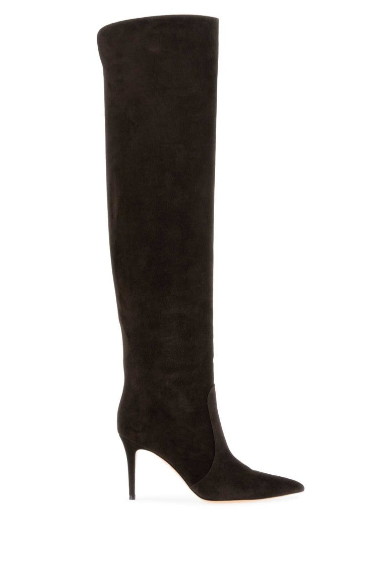 Gianvito Rossi Brown Suede Hansen Boots