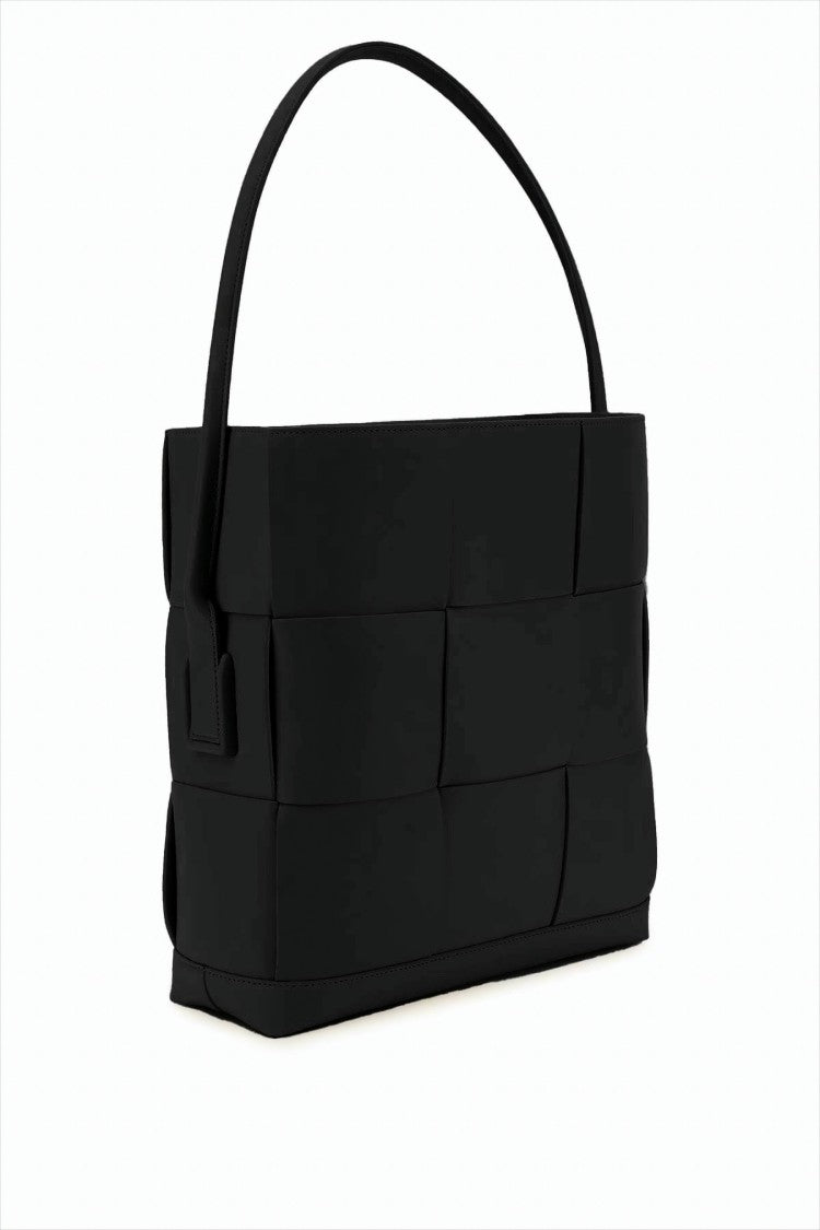 Bottega Veneta Vertical Woven Calfskin Shoulder Bag