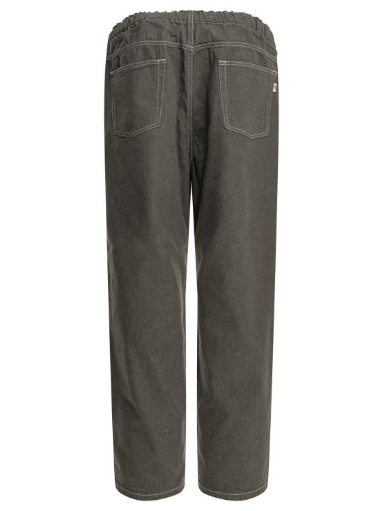 Danton Relaxed Fit Grey Denim Pants With Adjustable Waistband