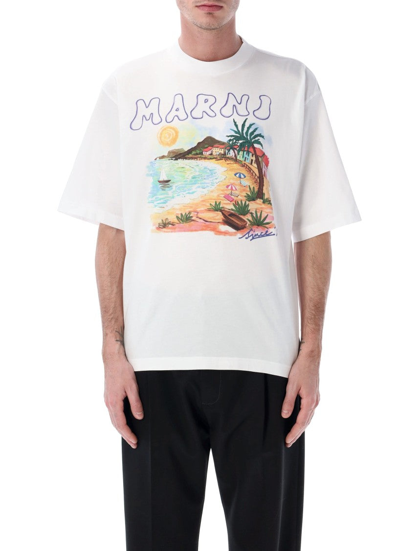 Marni Marni Beach Cotton T Shirt
