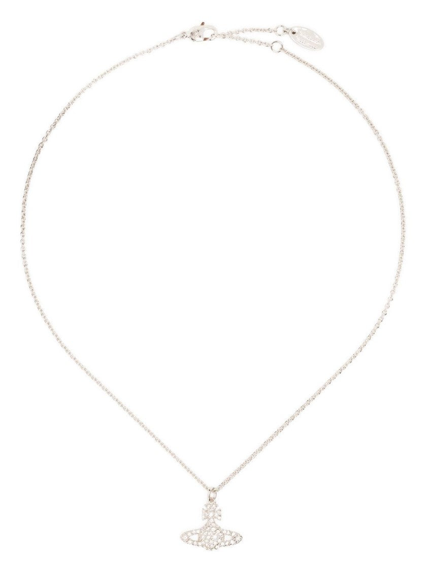 Vivienne Westwood Orb Pendant Necklace With Crystal Accents