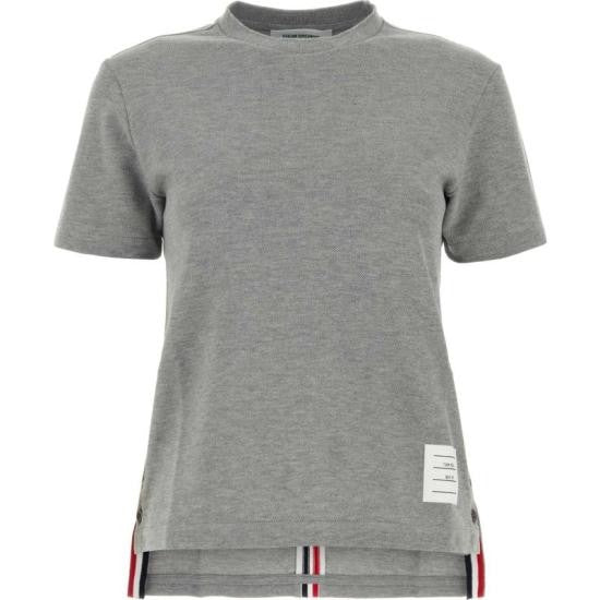 Thom Browne Relaxed Fit Center Back Stripe Short Sleeve Top
