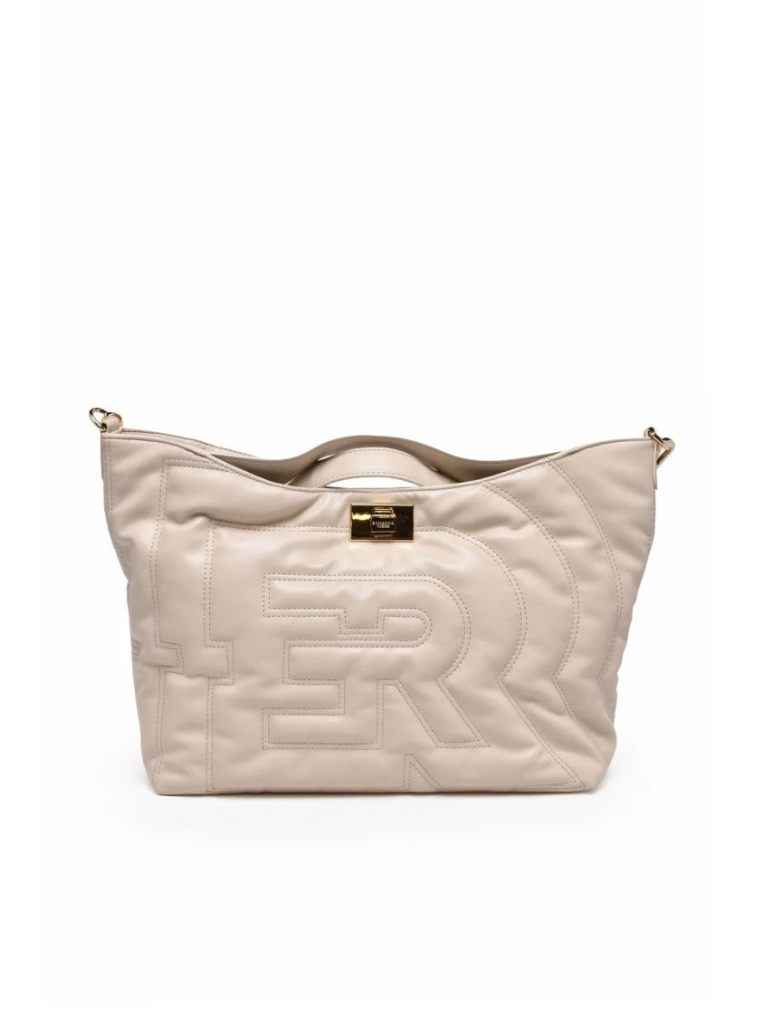 Ermanno Firenze Rachele Handbag With Braided Strap And Combination Lock