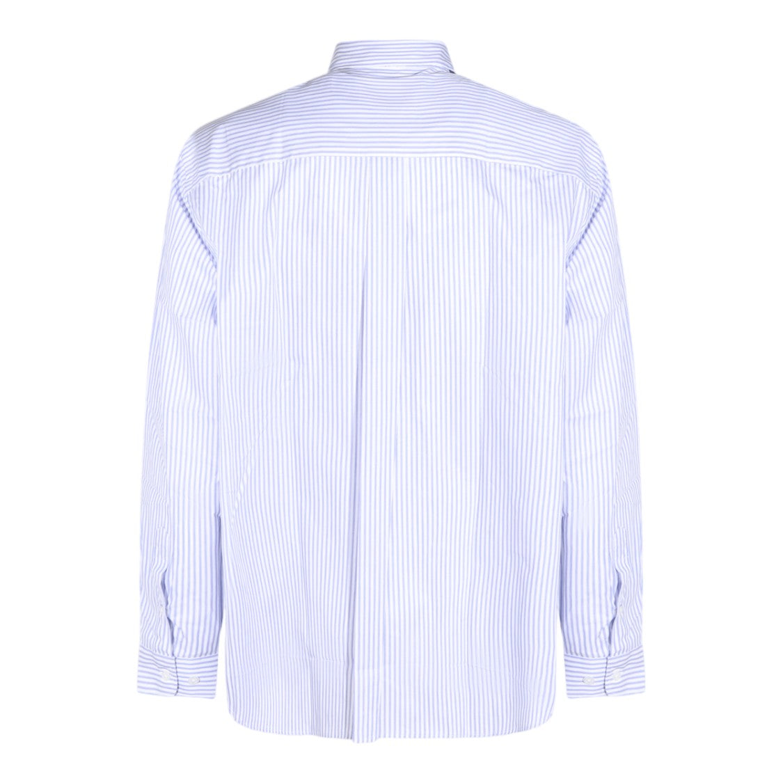 Arte Antwerp Blue Striped Graphic Print Shirt