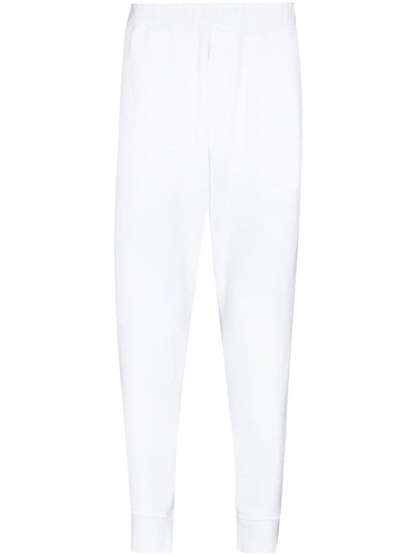 Dsquared2 Relaxed Fit Trousers With Tapered Legs And Elastic Waistband