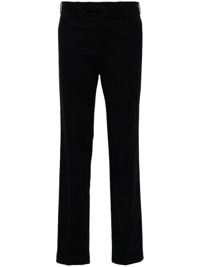 Pt Torino Tailored Modal-Cotton Trousers With Classic Silhouette