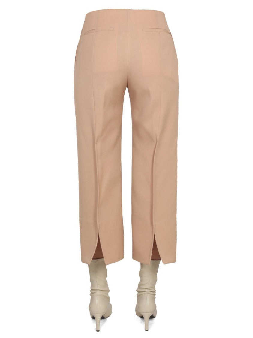 Jil Sander Cropped Wide-Leg Wool Pants