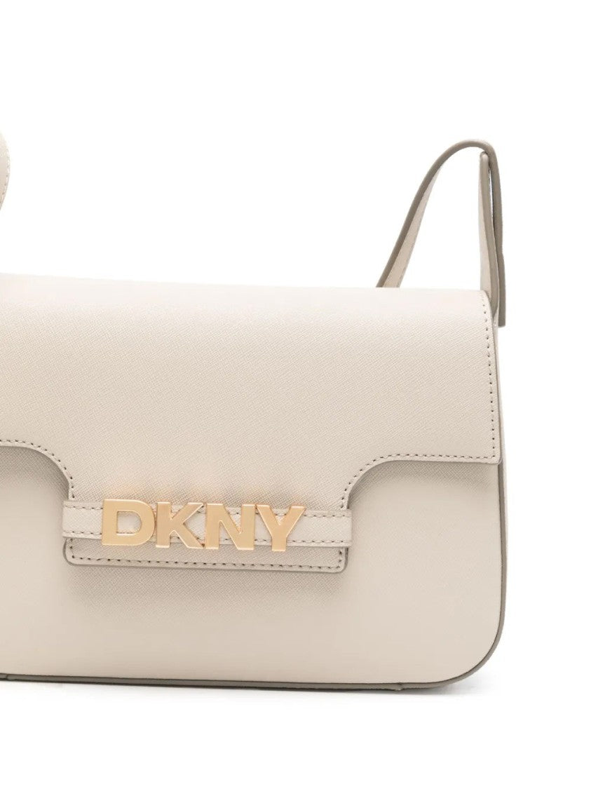 Dkny Beige Cow Leather Crossbody Bag