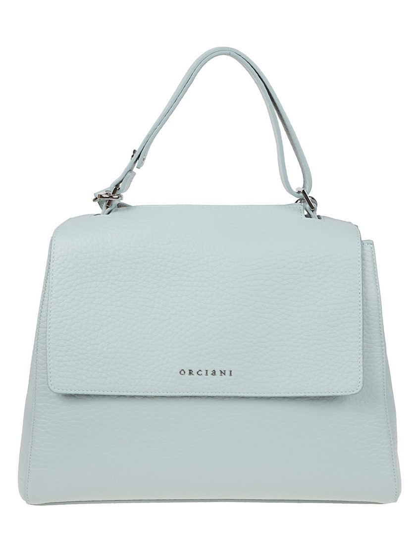 Orciani Sveva Medium Pebbled Leather Handbag