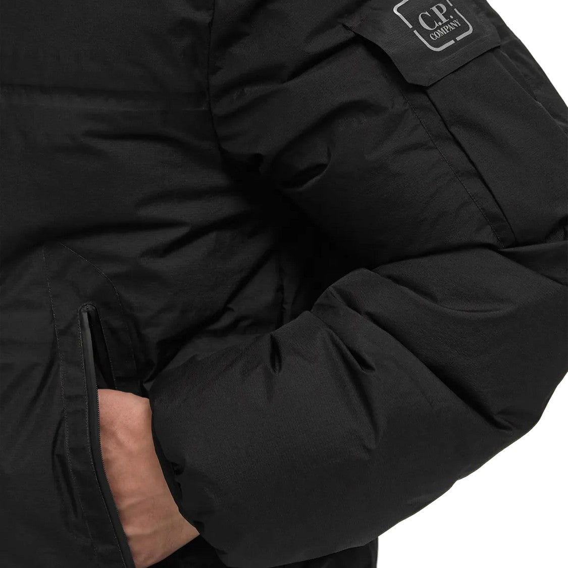 C.P. Company Medium-Length Padded Jacket With High Collar