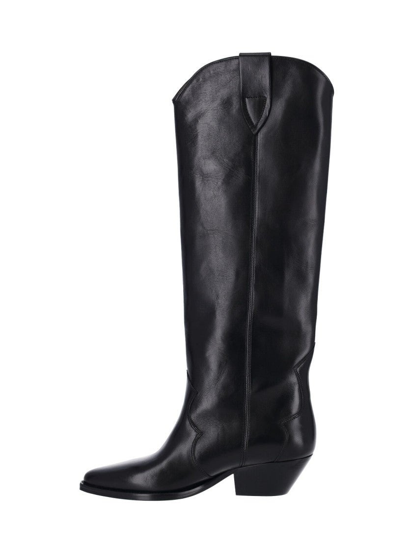 Isabel Marant Black Denvee Calf Leather Boots