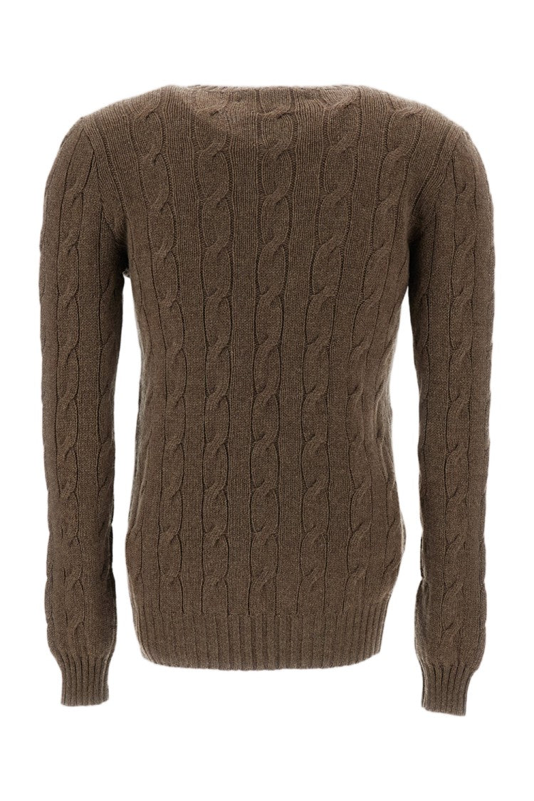 Ralph Lauren Collection Cable-Knit Cashmere Crewneck Sweater