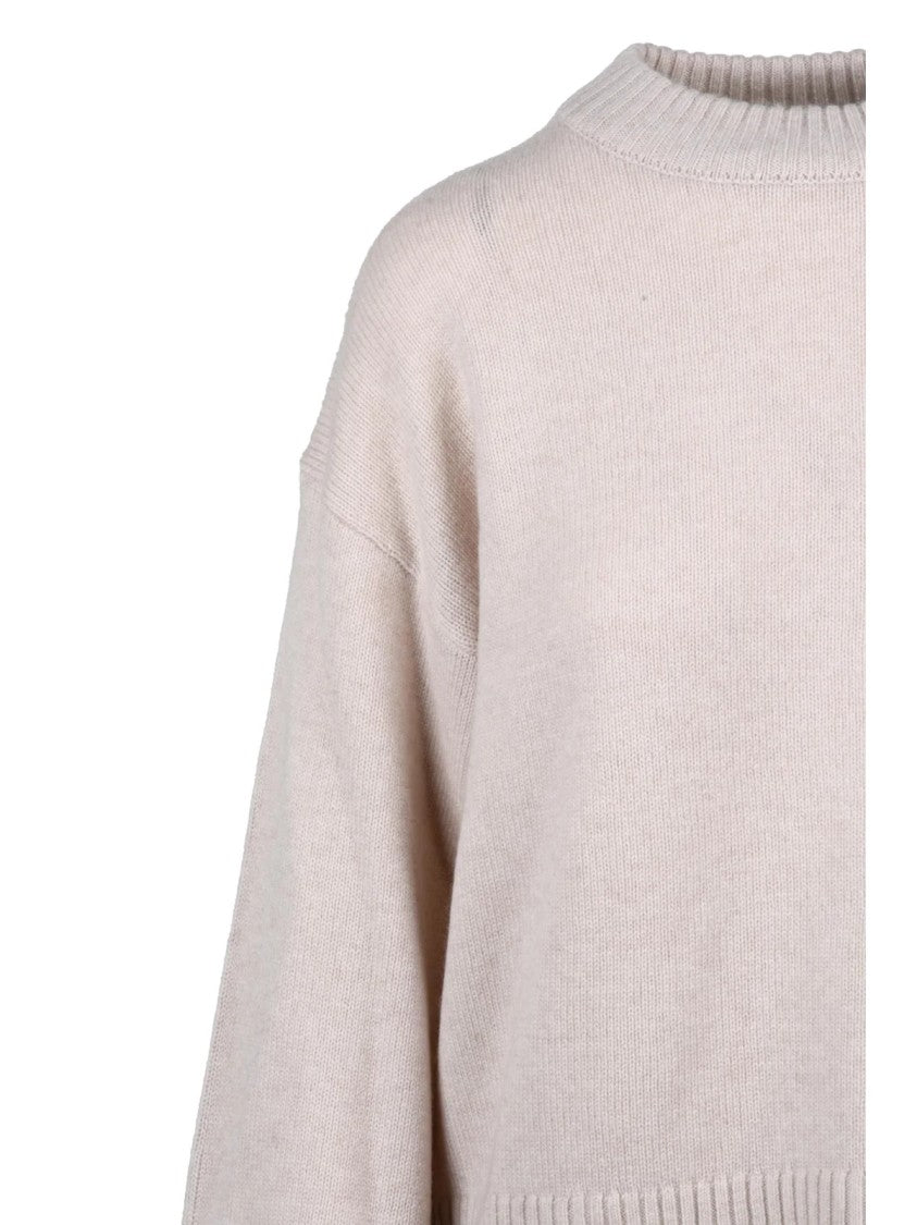 Selected Crew Neck Pullover In Fine Wool-Cashmere Blend