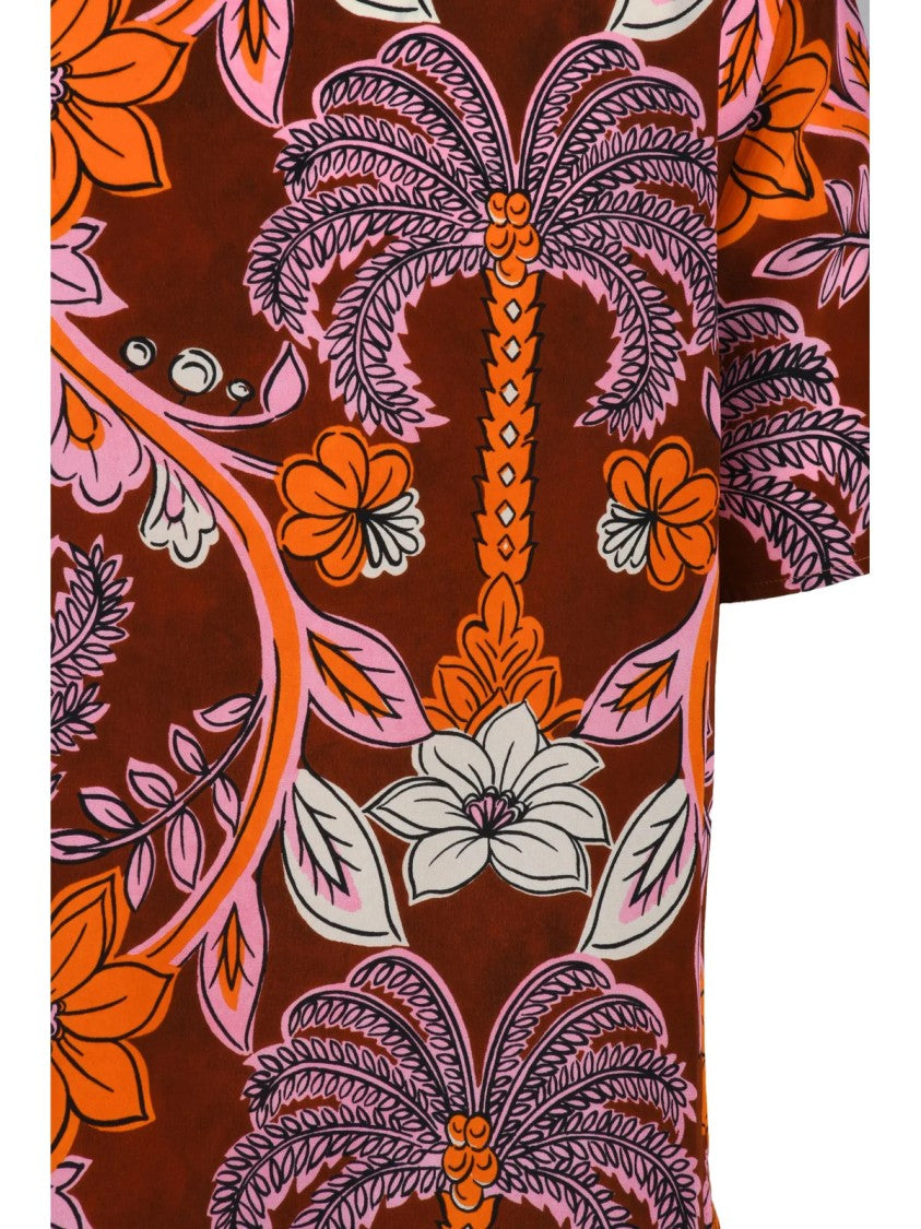 P.A.R.O.S.H. Brown Silk Women's Blouse