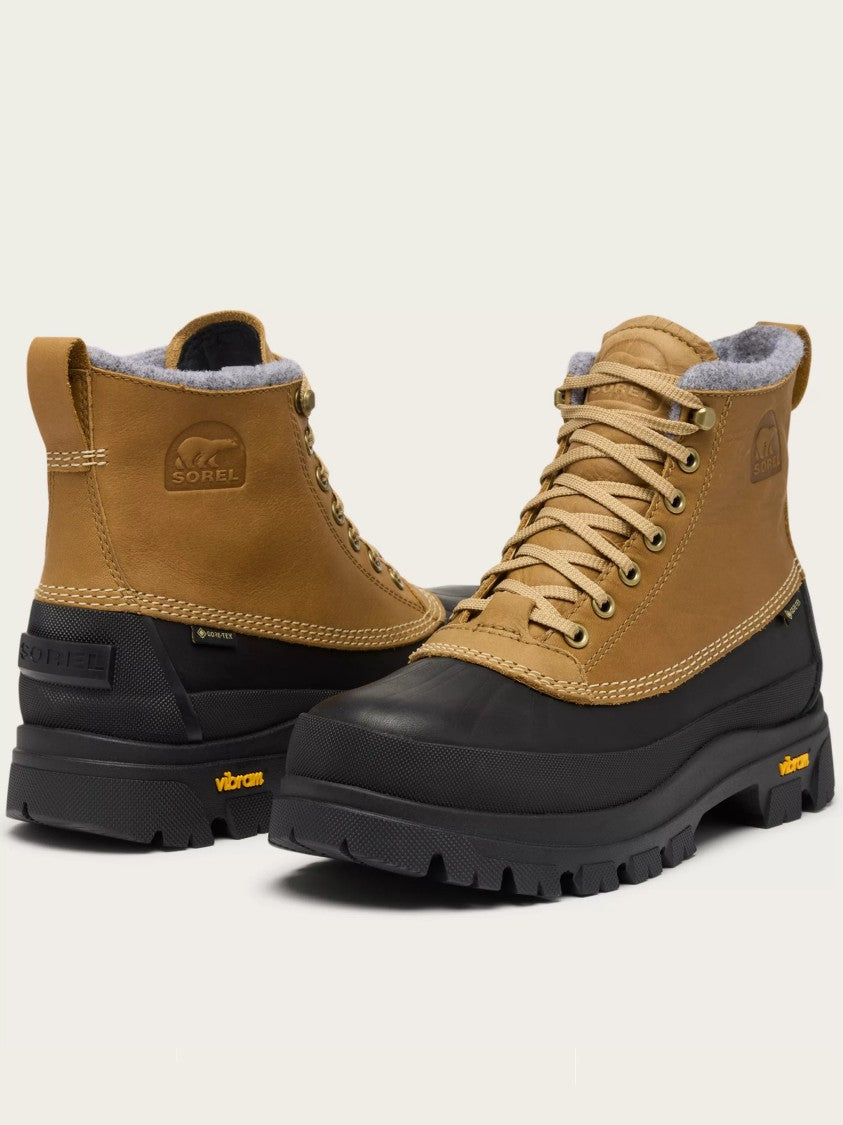Sorel Daystorm Horizon Gtx Brown Leather Rubber Boots