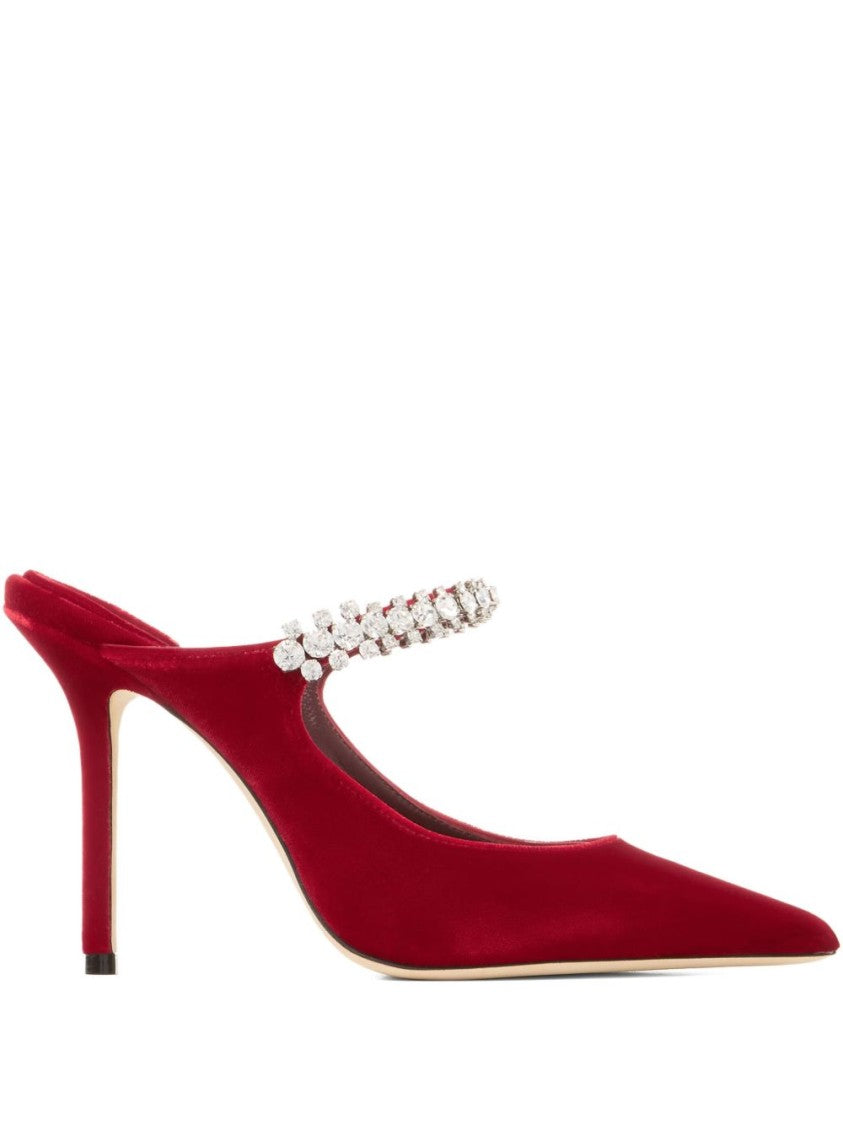 Jimmy Choo Pointed-Toe Slingback Pumps With Crystal Embellishments