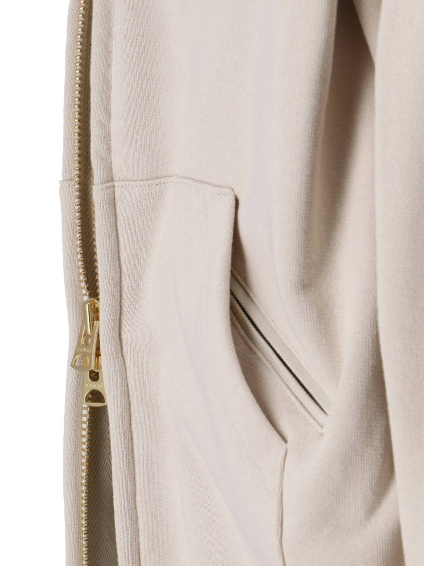 Sacai Cotton Zip Jacket With Contrasting Logo Patch