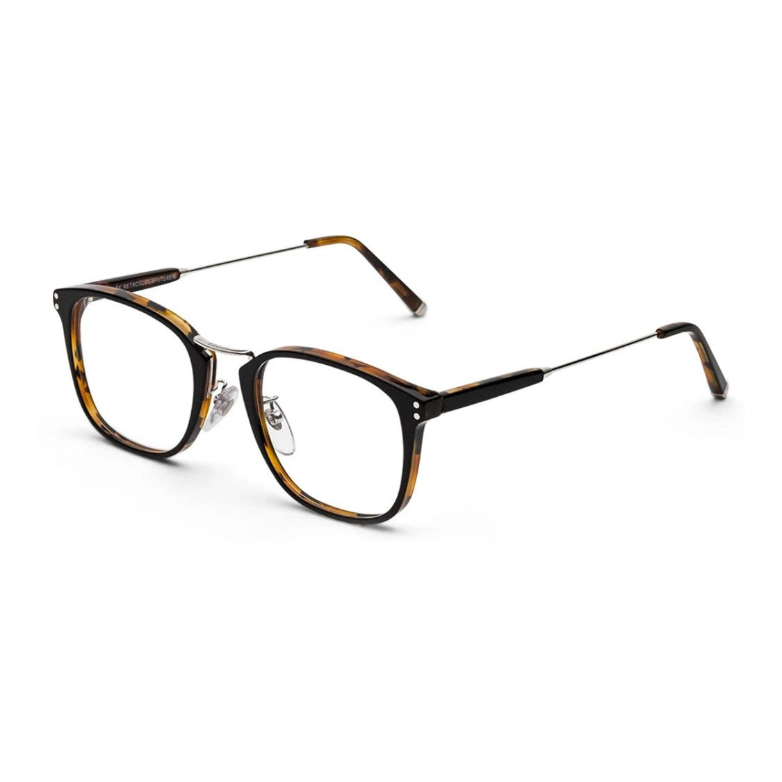 Retrosuperfuture Transparent Numero 44 Celluloid Square Sunglasses