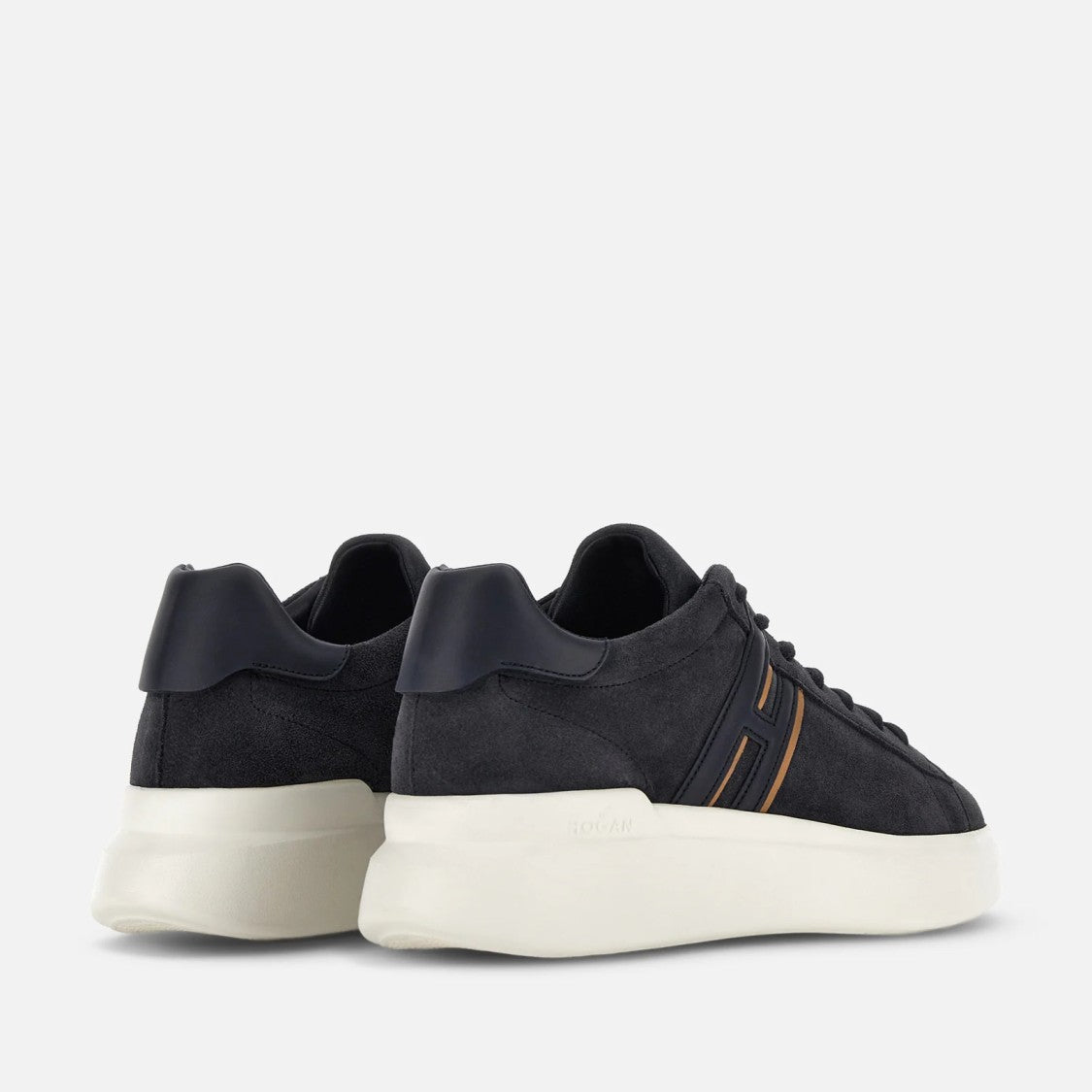 Hogan H580 Lace-Up Sneakers In Calfskin