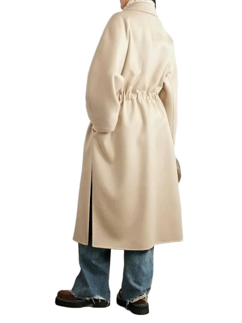 Max Mara Long Cashmere Coat With Classic Lapel