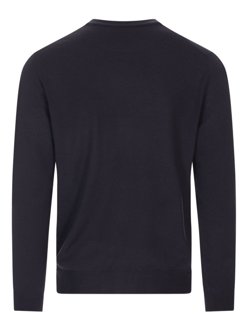 Zanone Crew Neck Sweater With Minimalist Design And Fitted Silhouette