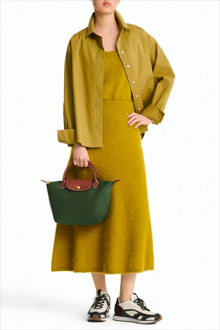 Longchamp Structured Deep Green Tote Bag