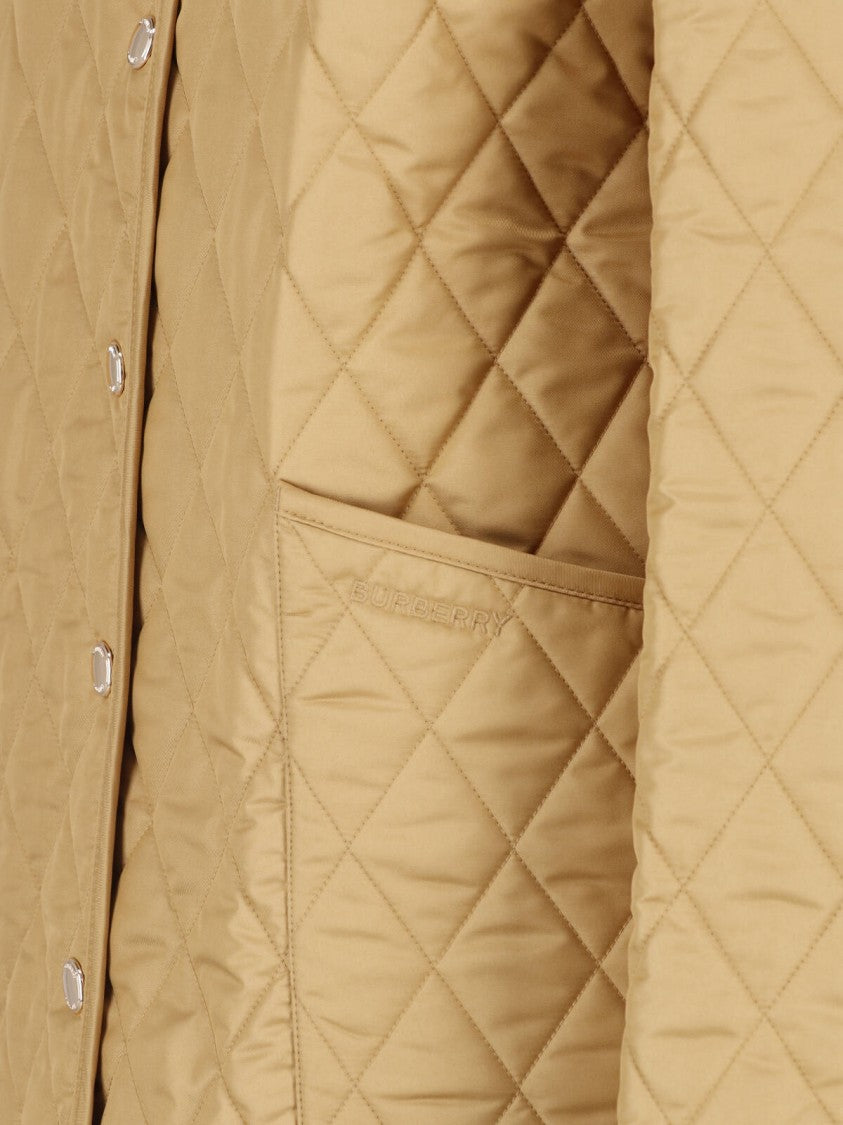 Burberry Quilted Diamond Stitching Bomber Jacket
