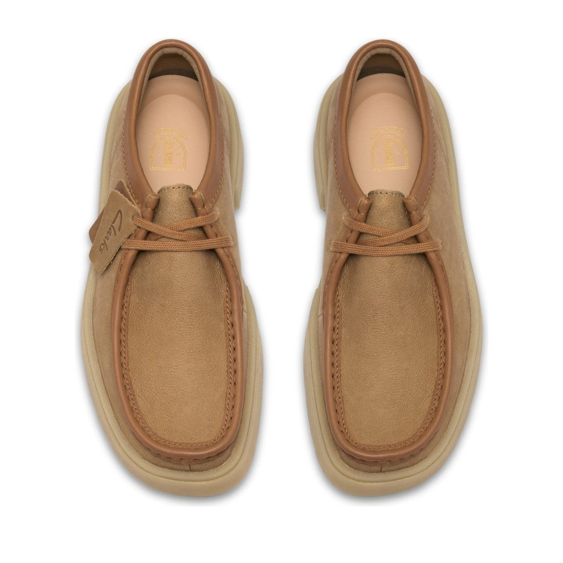 Clarks Torview G Brown Moccasin-Style Leather Sneakers