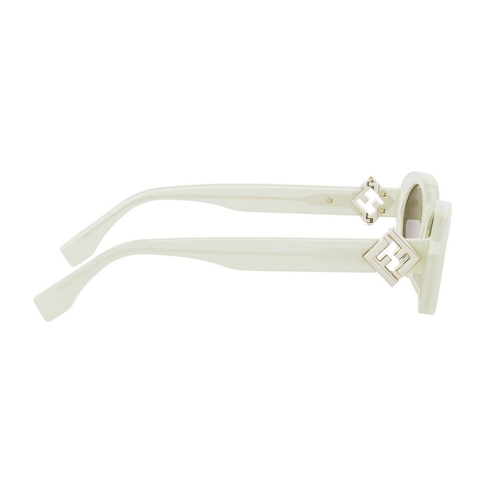 Fendi Ff Diamonds Slim Oval Acetate Sunglasses