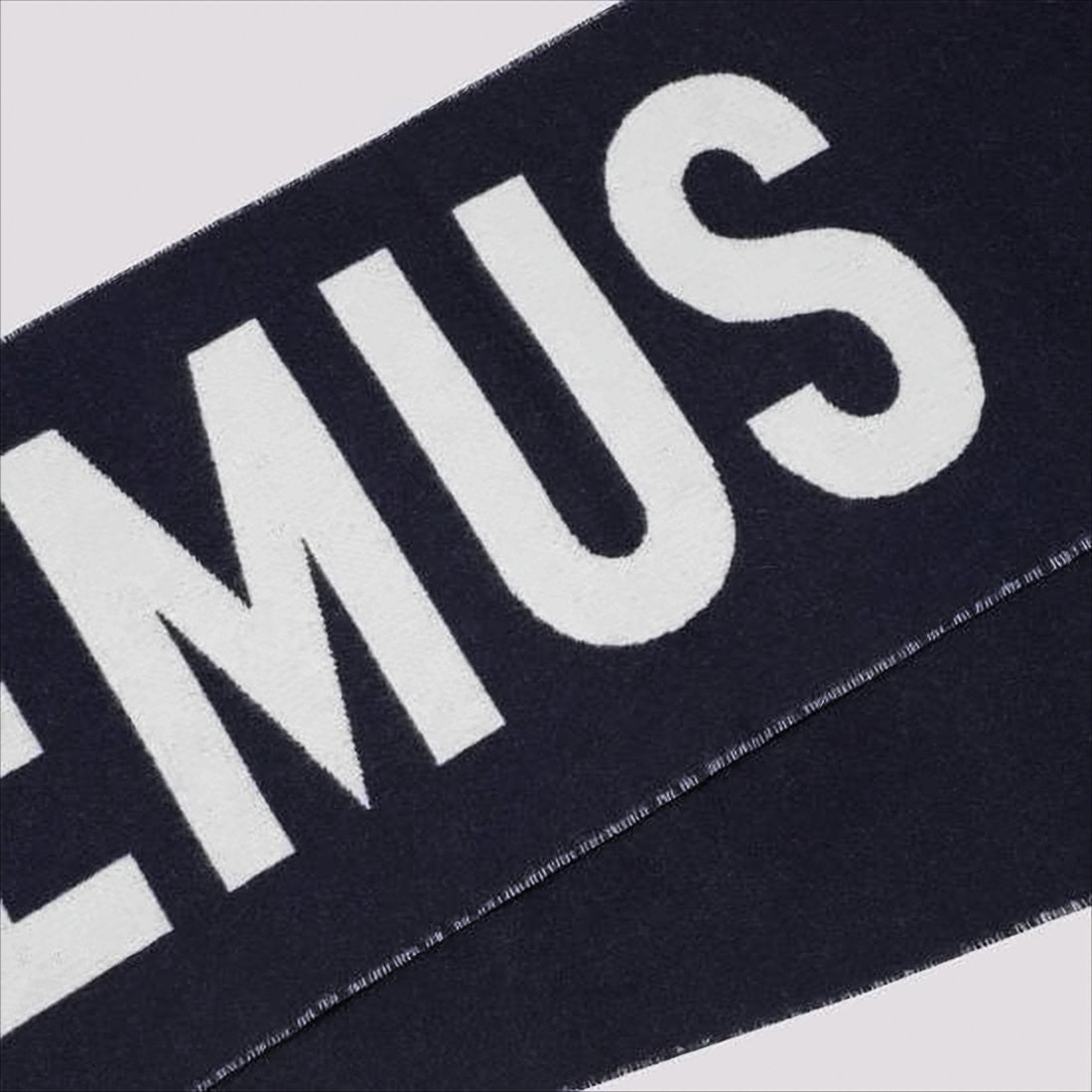 Jacquemus Long Rectangular Wool Scarf With Bold Lettering