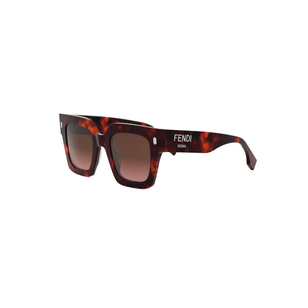 Fendi Fe40101i Oversized Tortoiseshell Acetate Sunglasses