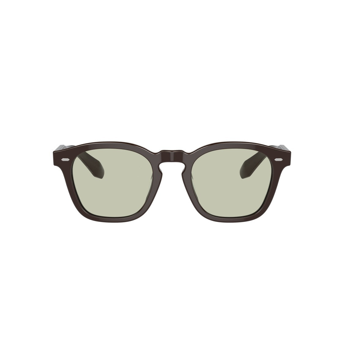 Oliver Peoples 0Ov5527u Classic Square Frame Acetate Sunglasses With Metallic Accents