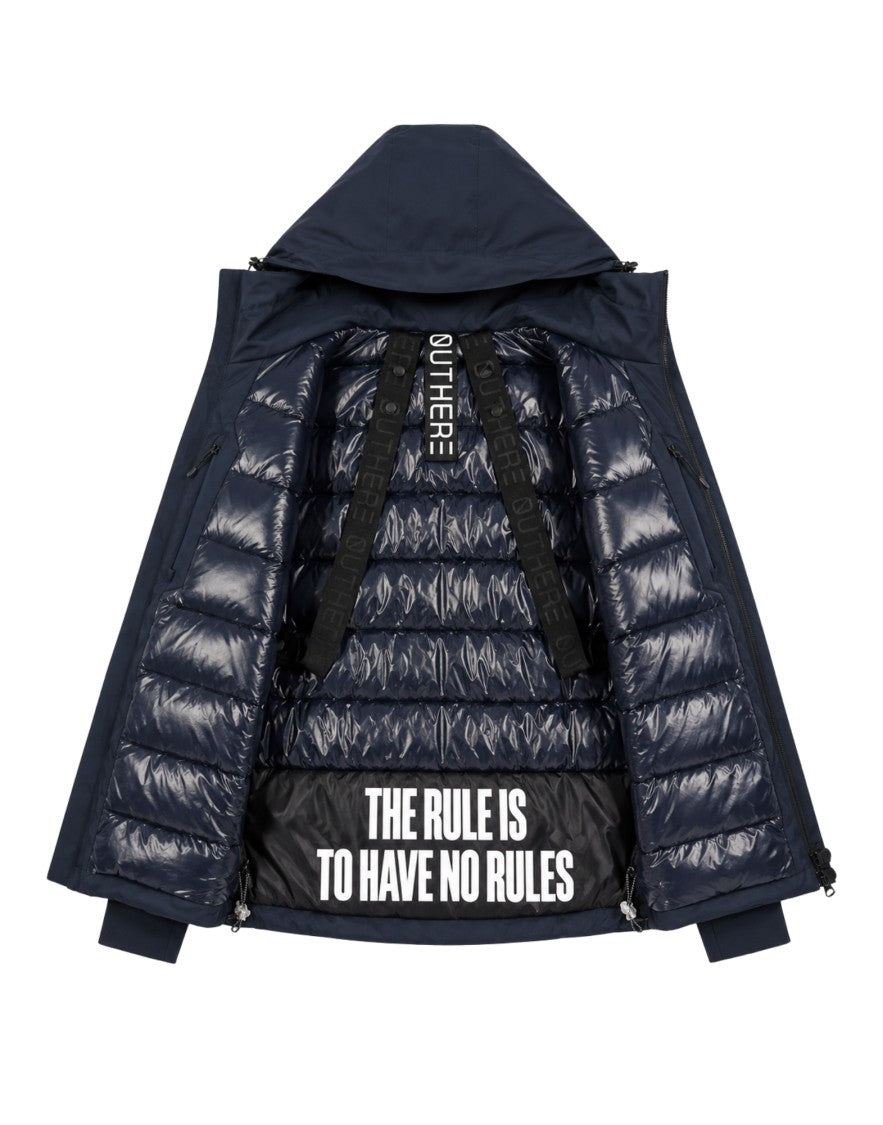 Outhere Navy Cinquecentouno Corto Waterproof Padded Down Jacket
