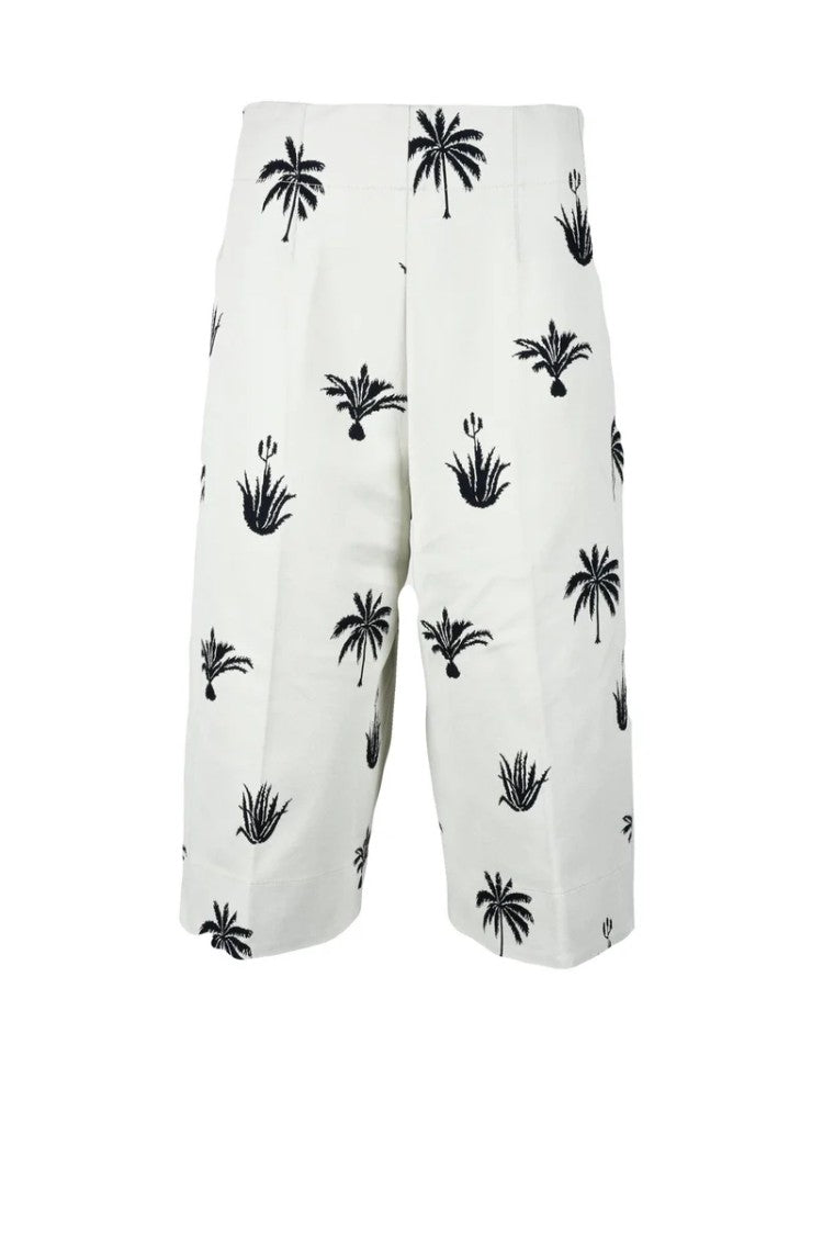 Jil Sander Men's Technical Cotton Bermuda Shorts - Grey