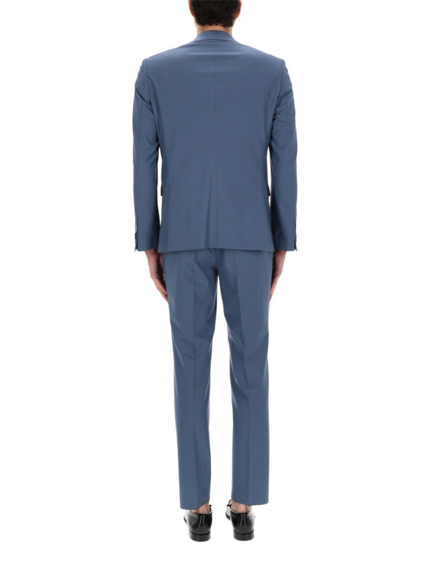 Hugo Arti-Hesten Blue Wool Blend Suit