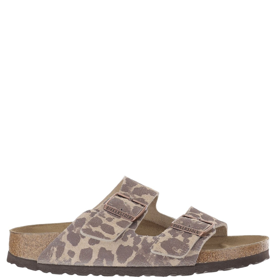 Birkenstock Versatile Slip-On Sandals With Animal Print And Adjustable Straps