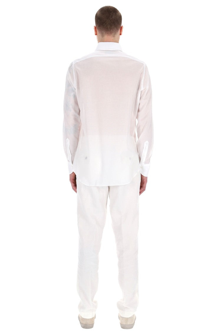 Finamore Ustica Collar Cotton Tailored Shirt