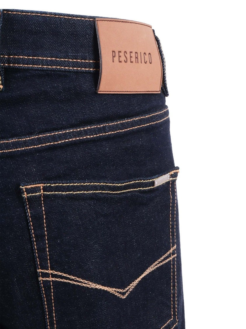 Peserico Straight Leg Blue Denim Jeans