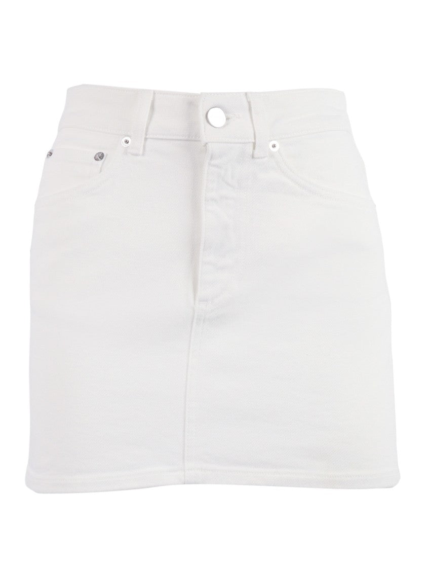 Dondup Minimalist Cotton Elastane Mini Skirt