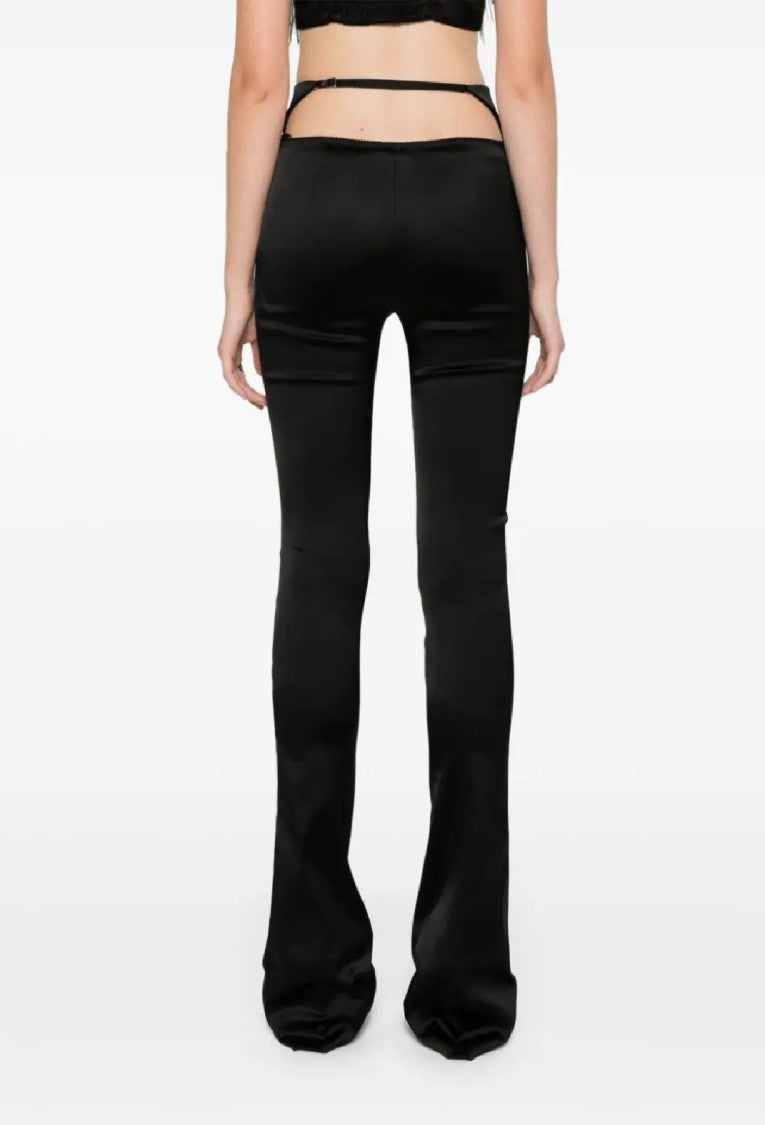 The Attico Flared Hem Trousers