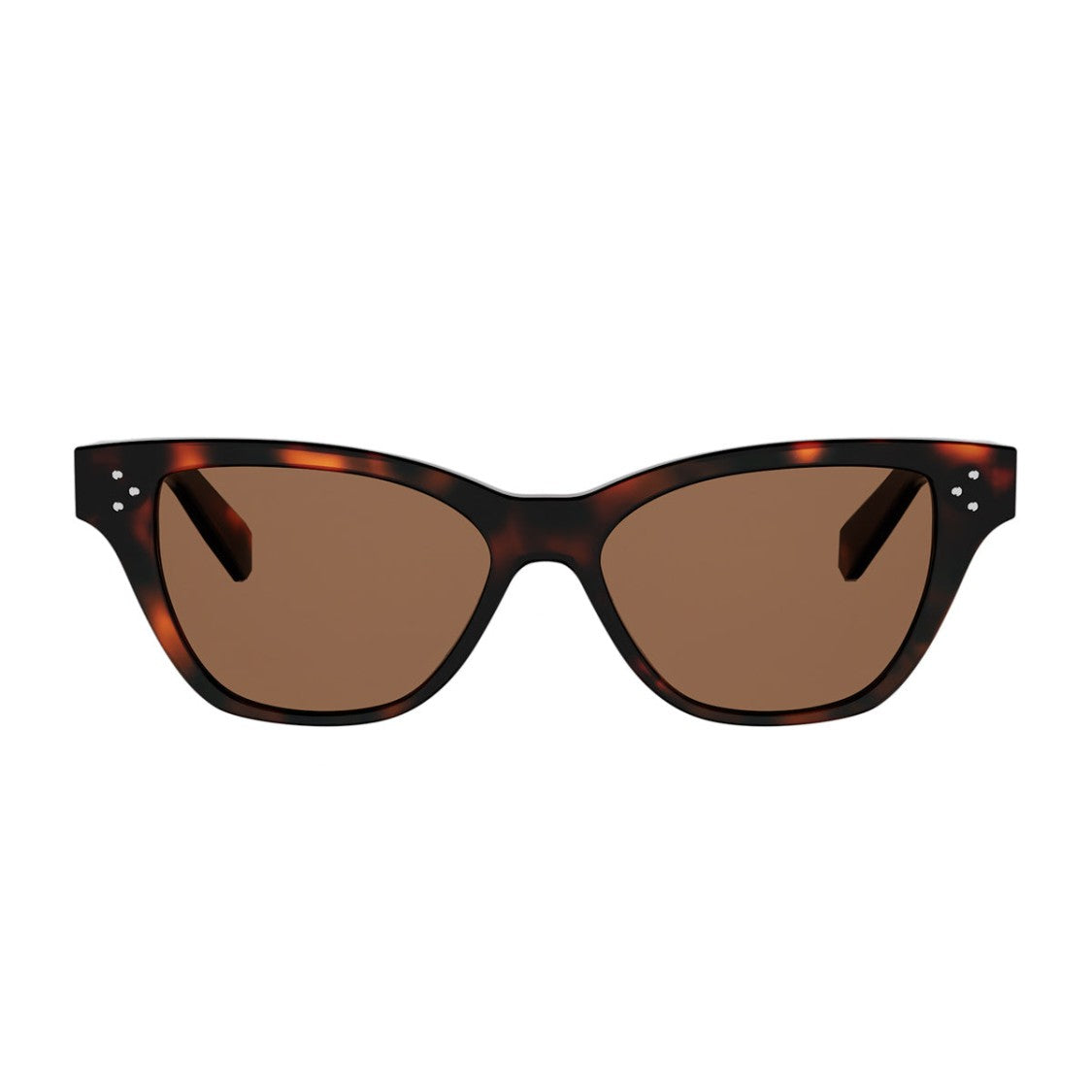 Celine Havana 3 Dots Recycled Acetate Rectangular Sunglasses