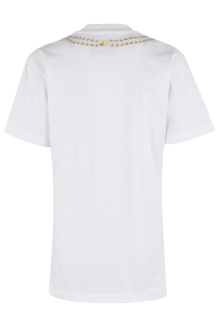 Moschino Oversized Cotton T-Shirt With Playful Croissant Print