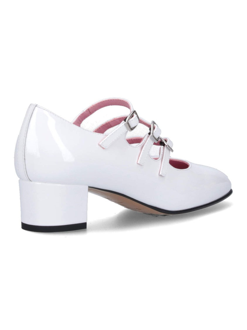 Carel Carel "Kina" Ballet Flats – White Patent