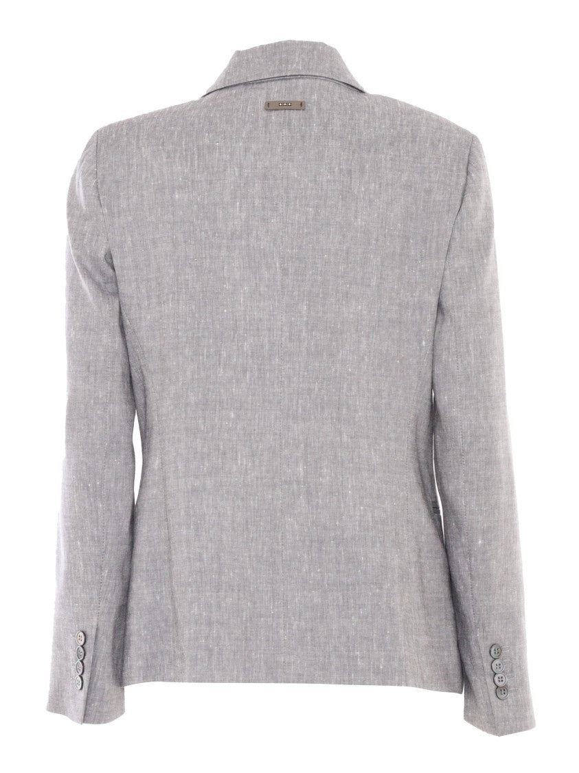 Peserico Double-Breasted Tailored Jacket With Classic Lapel